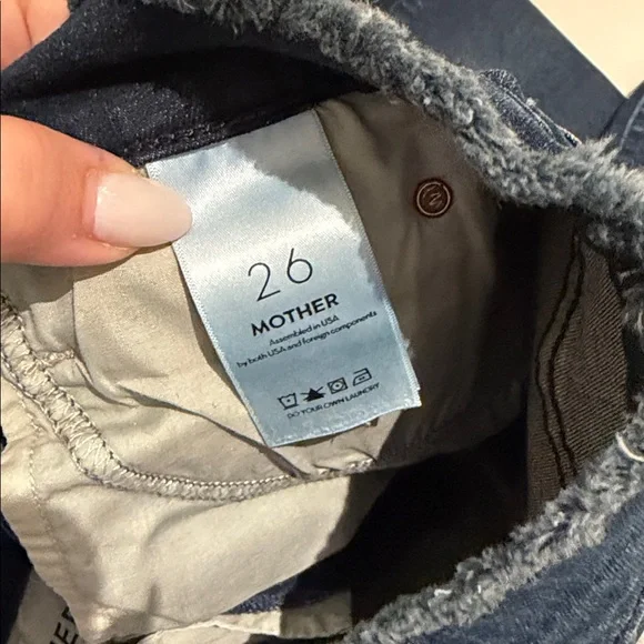 MOTHER double‎ fray charmer crop in photo finish size 26 - Picture 7 of 9